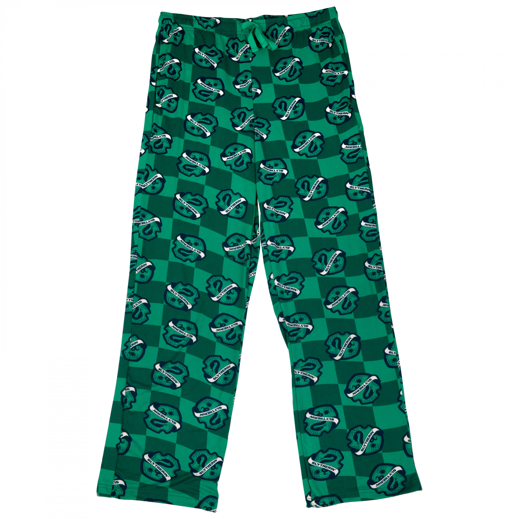 Harry Potter Slytherin House Crest All Over Print Sleep Pants Green